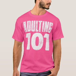 Erwachsene 101 Vintage Typografie T-Shirt