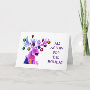 ERWACHSENE "ALL A GLOW FOR CHRITMAS" KARTE