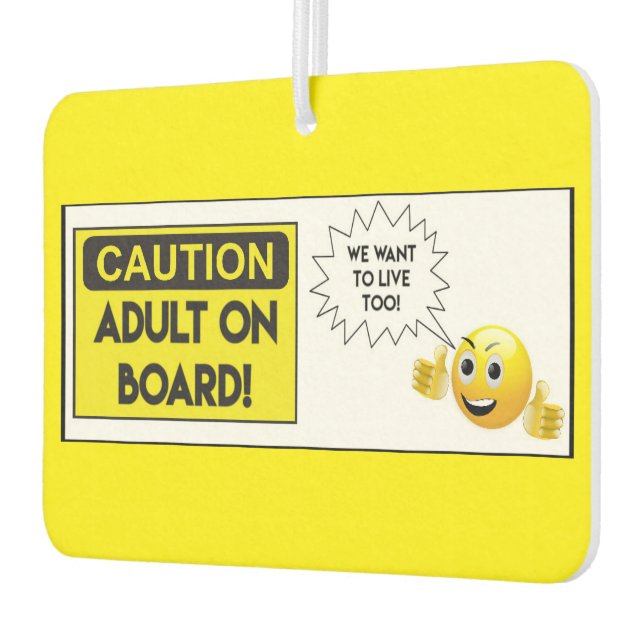 Erwachsene an Bord Autolufterfrischer (Links)