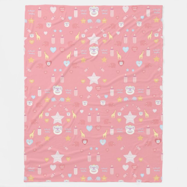 Erwachsene Baby-Decke | ABDL | Supercute! Fleecedecke (Vorderseite)