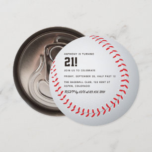Erwachsene Baseball-Geburtstagsfeier Einladung