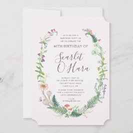 Erwachsene Blumengeburt Einladung jedes Alter Meil