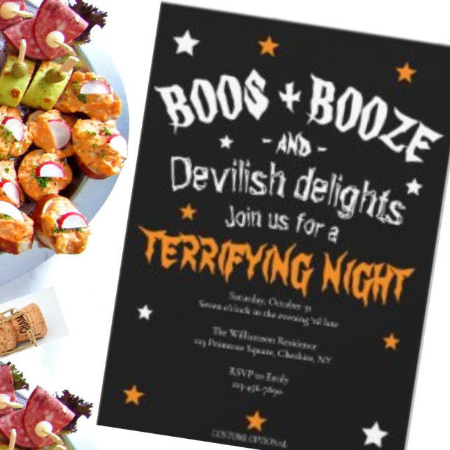 Erwachsene Boos und Booze Halloween-Party Einladung (Von Creator hochgeladen)