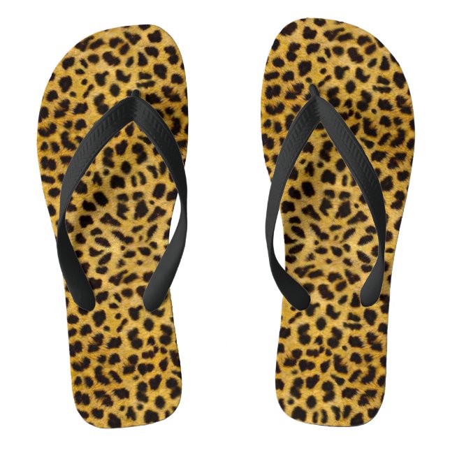 Erwachsene, Breitband-Flip-Flops/Leopard-Druck Flip Flops (Fußbett)