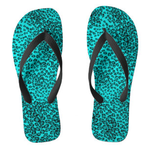 Erwachsene, breite Streifen Flip Flops/Leopard Pri Flops