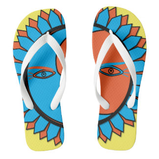 Erwachsene, breite Streifen MOON SUN REFLECTION Flip Flops