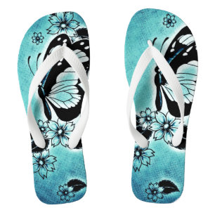 Erwachsene, breiter Streifen Flip Flops/Schmetterl Flops