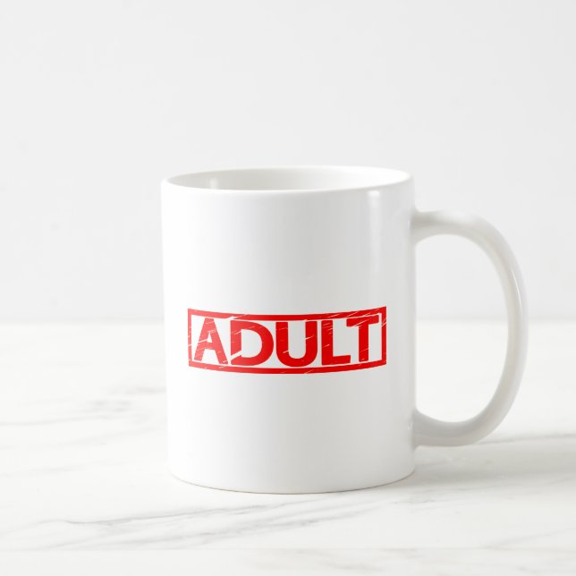 Erwachsene Briefmarke Kaffeetasse (Rechts)