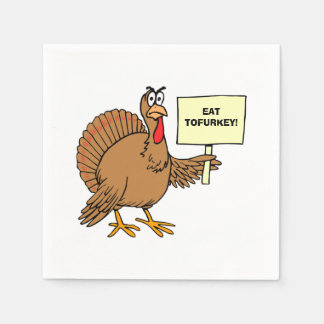 Erwachsene Erntedank Spaß Tofurkey Joke Serviette