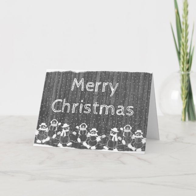 Erwachsene Färbung: Weihnachtskarte Lebkuchen Männ Feiertagskarte (Vorderseite)