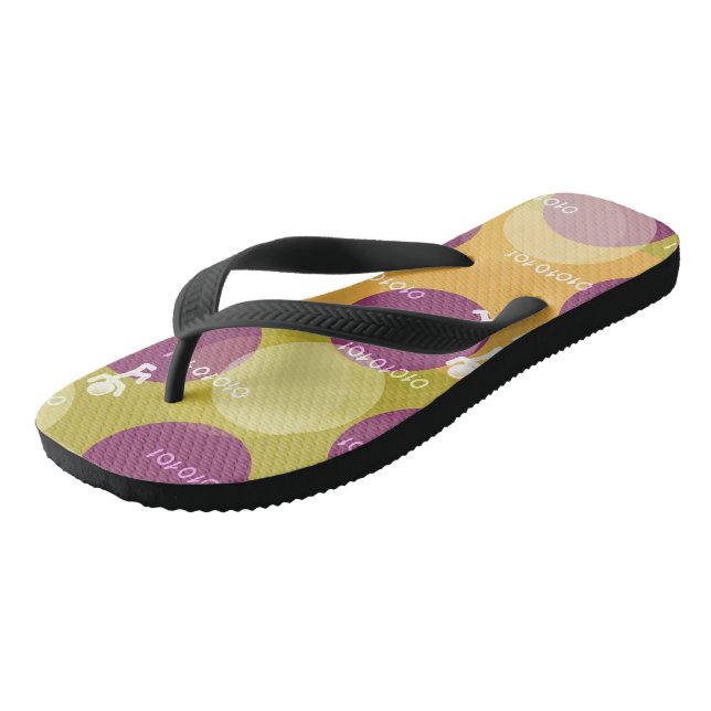 Erwachsene Flip Flops, breite Streifen Flip Flops (Schrägansicht)