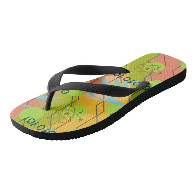 Erwachsene Flip Flops, breite Streifen Flip Flops (Schrägansicht)