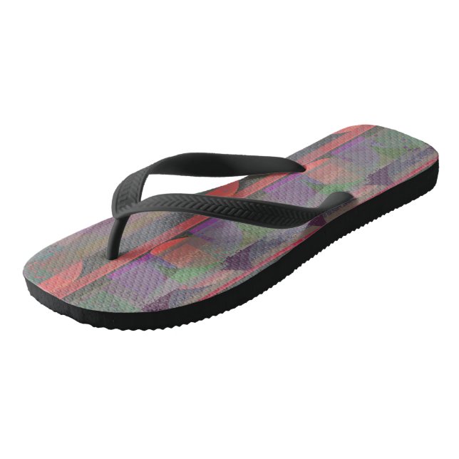 Erwachsene Flip Flops, breite Streifen Flip Flops (Schrägansicht)