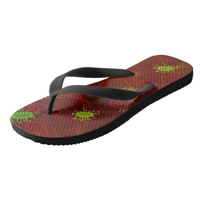 Erwachsene Flip Flops, breite Streifen Flip Flops (Schrägansicht)