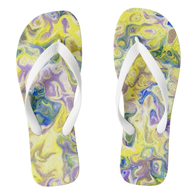 Erwachsene Flip Flops, breite Streifen Flops (Fußbett)