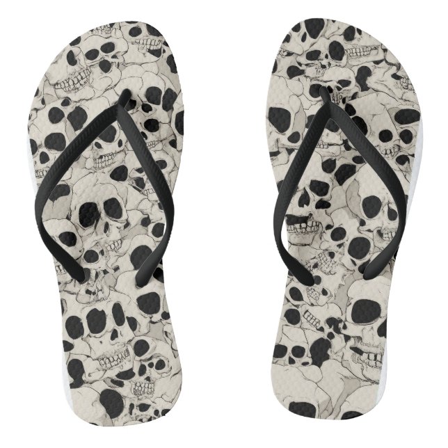 Erwachsene Flip Flops, Halloween Print Flip Flops (Fußbett)