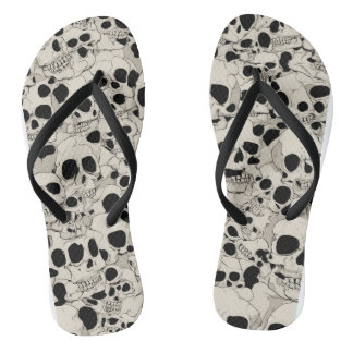 Erwachsene Flip Flops, Halloween Print Flops