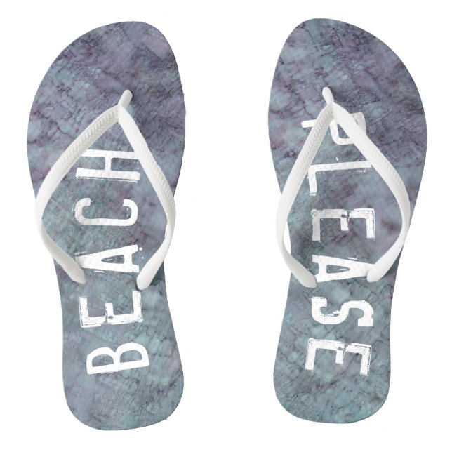 Erwachsene Flip Flops "Lavender/Beach bitte" (Fußbett)