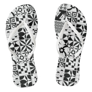 Erwachsene Flip Flops, schlanke Rippen schwarz ged Flip Flops