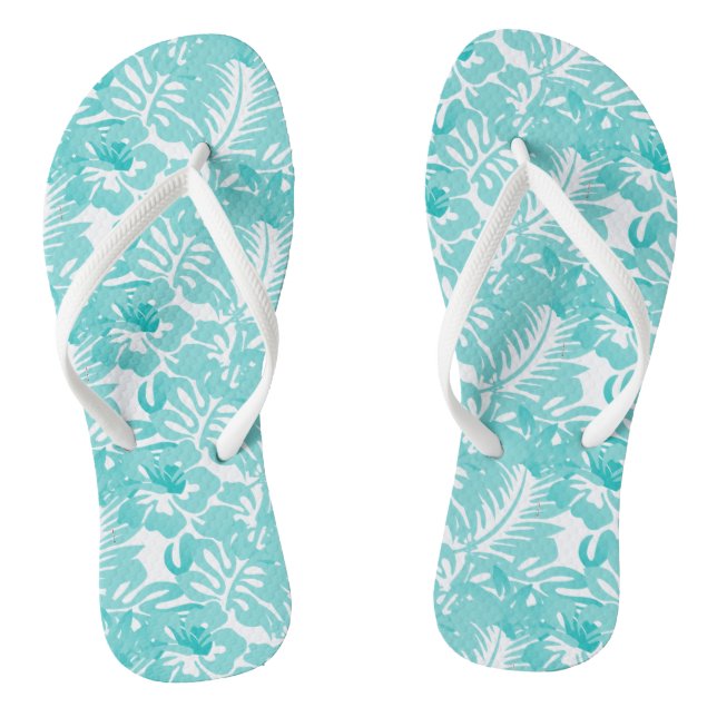 Erwachsene Flip Flops-Tropical Blume Flops (Fußbett)