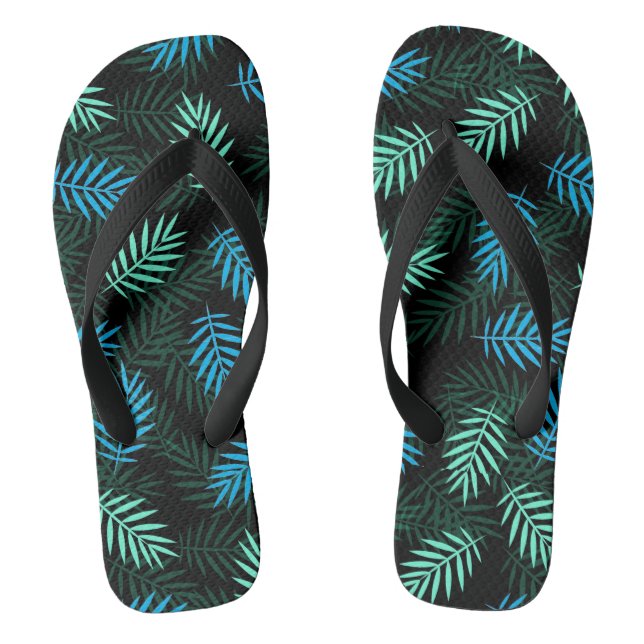 Erwachsene Flip Flops-Tropical Palm Flip Flops (Fußbett)
