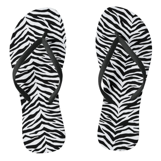 Erwachsene Flip Flops-Zebra Print Flip Flops (Fußbett)