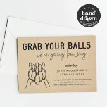 Erwachsene Funny Bowling Party Einladung<br><div class="desc">Adult Funny Bowling Party Einladung - Handgezeichnete Grafiken in einem lustigen Design.</div>