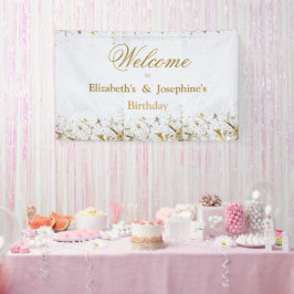 Erwachsene Gemeinsame Geburtstagspartei | White Go Banner