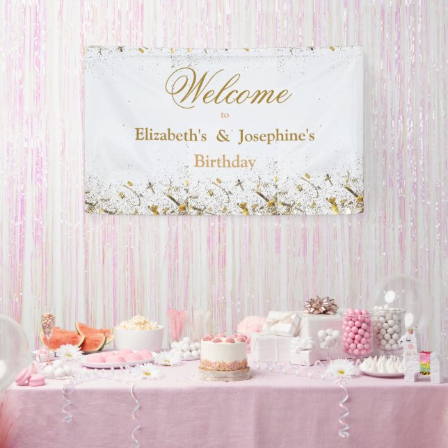 Erwachsene Gemeinsame Geburtstagspartei | White Go Banner (Party)