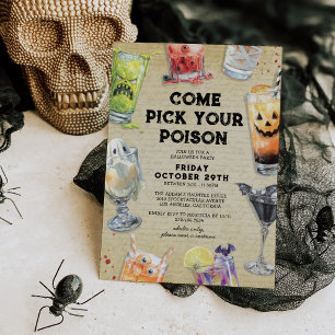 Erwachsene Halloween-Cocktailparty Einladung