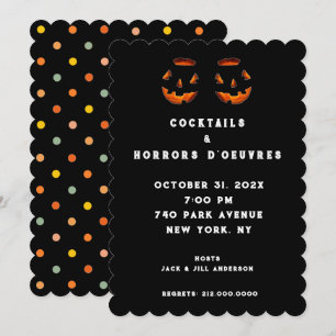 Erwachsene Halloween-Cocktailparty-Einladung Einladung