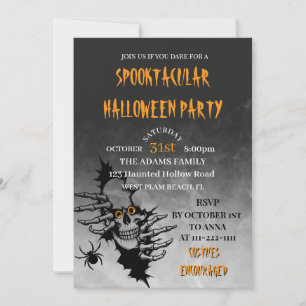 Erwachsene Halloween Gruselige Kostüm Party Einlad Einladung