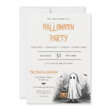 Erwachsene Halloween Gruselige Party-Einladung 