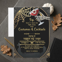 Erwachsene Halloween-Kostüme & Cocktails Art Nouve