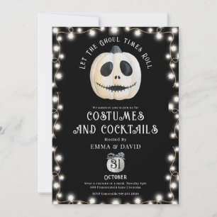 Erwachsene Halloween-Party Gothic Kürbiskopf Einladung
