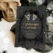 Erwachsene Halloween-Party Vintag Gothic Skull Ein