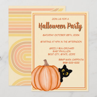 Erwachsene Halloween-Party Vintage Gothic Blau Gru Einladung