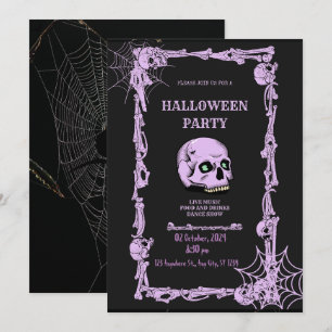 Erwachsene Halloween-Party Vintage-Gothic-Skull-Ei Save The Date