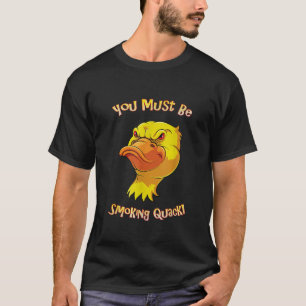 Erwachsene Humor Duck Rauchen Quack Pun Funny Vate T-Shirt