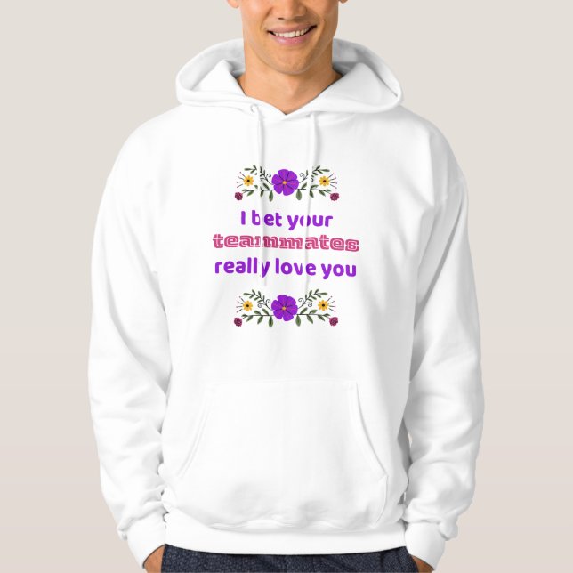 Erwachsene Kapuzenpullover Hockey Sweatshirt Teamk (Vorderseite)
