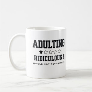 Erwachsene lächerlich würde nicht empfehlen humorv kaffeetasse