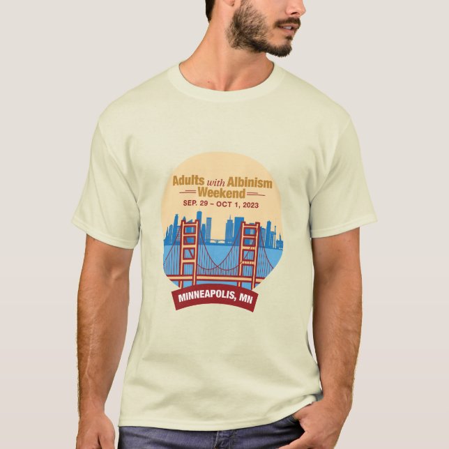 Erwachsene mit Albinismus Weekend Minneapolis T-Sh T-Shirt (Vorderseite)