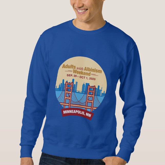 Erwachsene mit Albinismus Weekend Minneapolis-Tasc Sweatshirt (Vorderseite)
