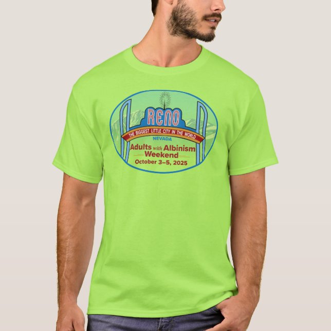 Erwachsene mit Albinismus Wochenende 2025 Reno - T T-Shirt (Vorderseite)