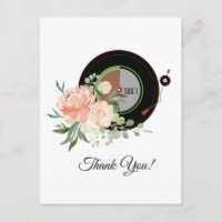 Erwachsene Musik, Vinyl Record Dankeschön Karte