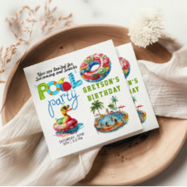 Erwachsene Pool Party Sommerstrand Geburtstag Serviette