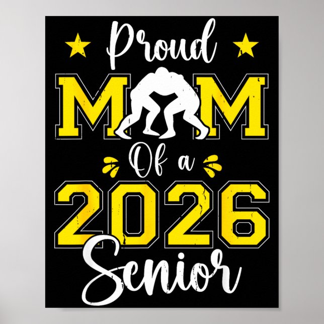 Erwachsene Ringer-Mutter 2026 Senior-Mutter Abschl Poster (Vorne)
