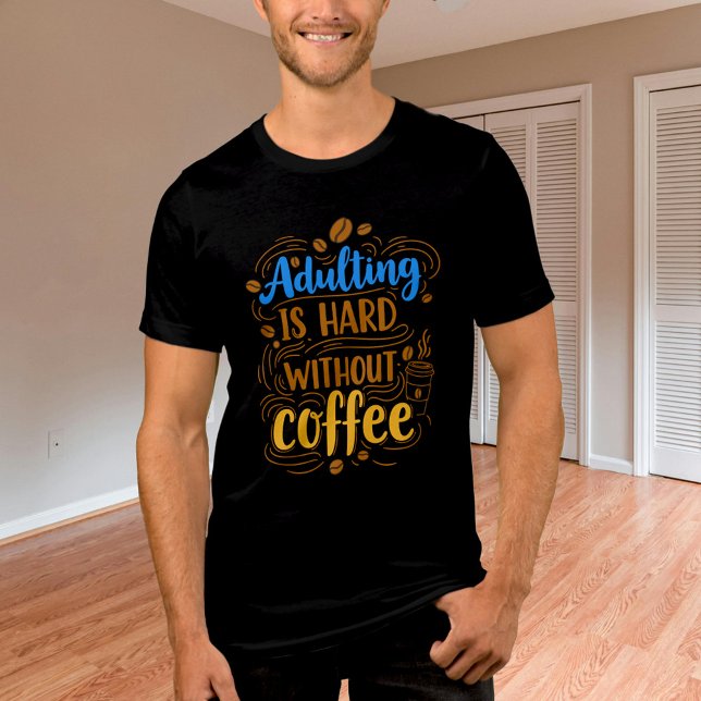 Erwachsene sind ohne Kaffee schwer Tri-Blend Shirt (Von Creator hochgeladen)
