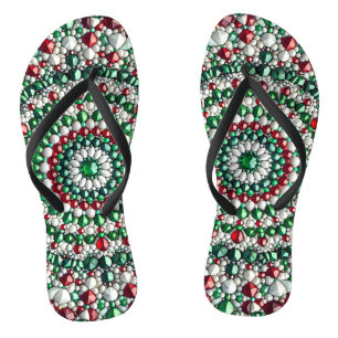 Erwachsene Slim-Gurte mit italienischen Farben Flip Flops