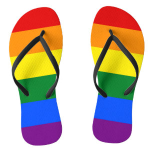 Erwachsene Slim-Straps mit Flag für LGBT Flip Flops